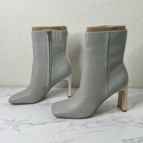 Sam Edelman Shoes - Sam Edelman Womens Anika Leather Square Toe Mid-Calf Boots 7 M